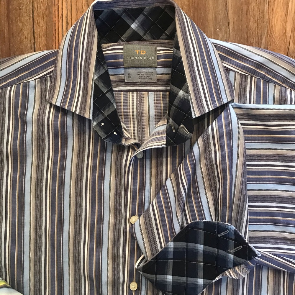 Thomas Dean - Button Up Very Fine Shirts 3 Pack-XL - Picture 3 of 8